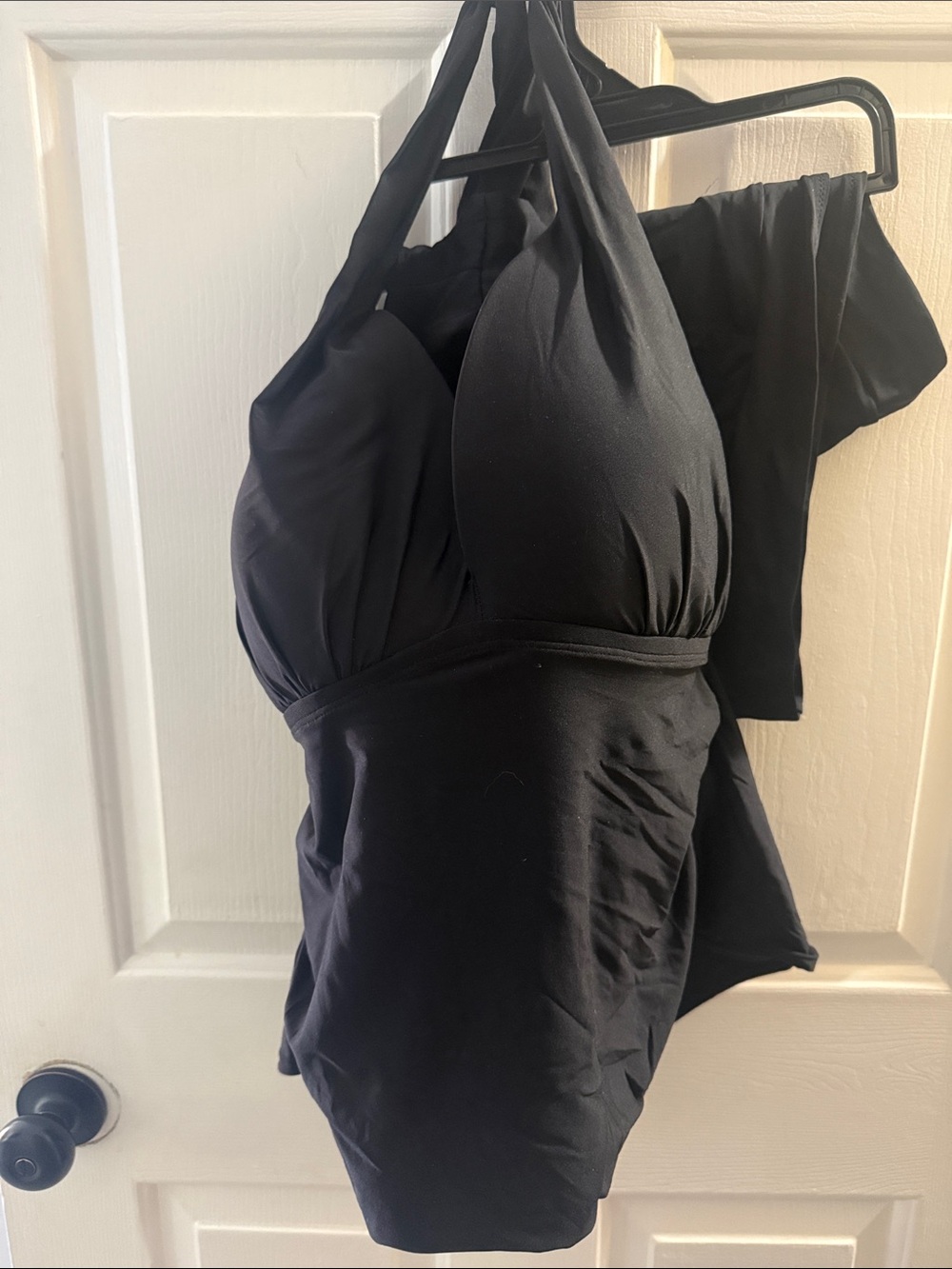 Time and Tru Black Halter One-Piece Swimsuit - Picture 1 of 5